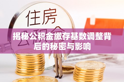 独山揭秘公积金缴存基数调整背后的秘密与影响