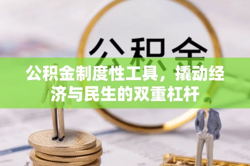 独山公积金制度性工具，撬动经济与民生的双重杠杆