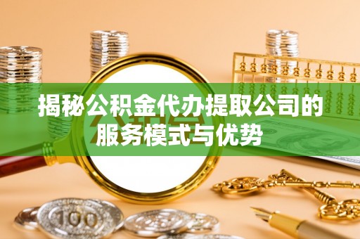 独山揭秘公积金代办提取公司的服务模式与优势