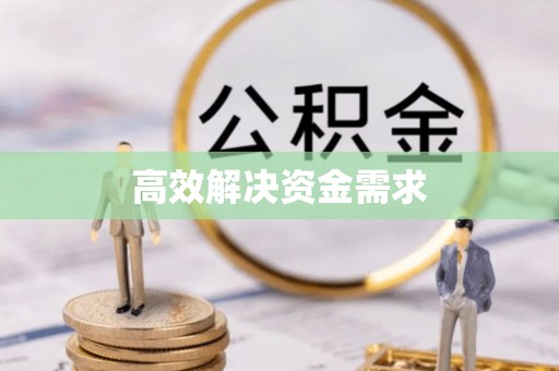独山高效解决资金需求