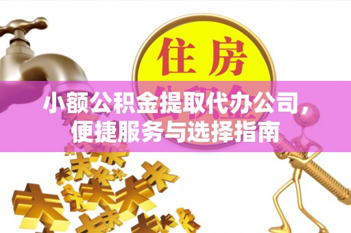 独山小额公积金提取代办公司，便捷服务与选择指南