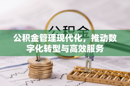 独山公积金管理现代化，推动数字化转型与高效服务