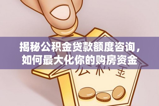 独山揭秘公积金贷款额度咨询，如何最大化你的购房资金